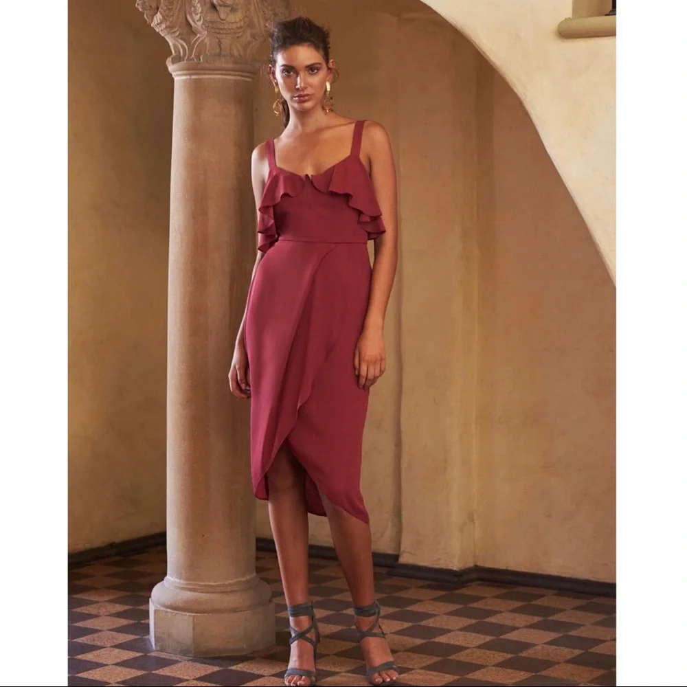 COOPER ST. RUFFLE MIDI DRESS - Picture 10 of 10